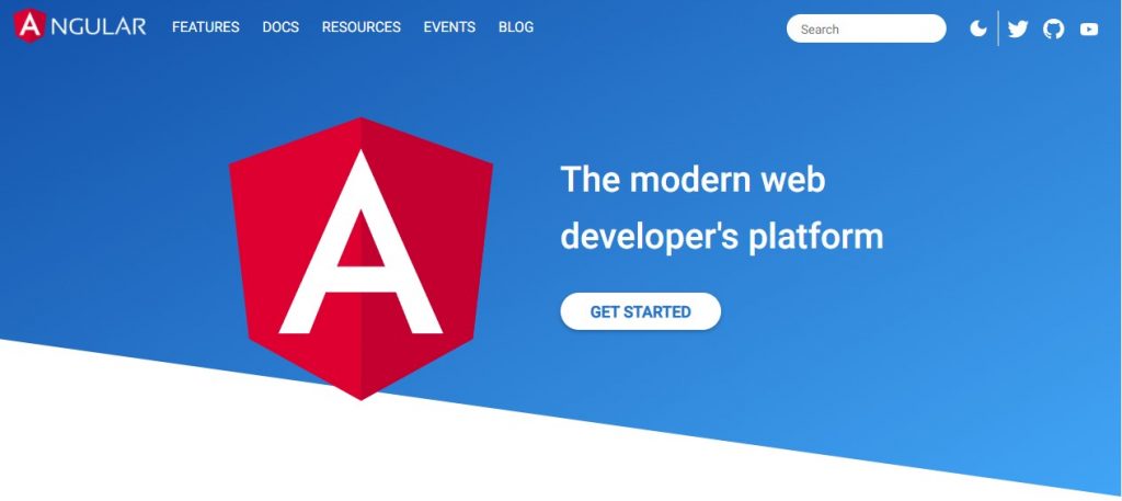 angular home page