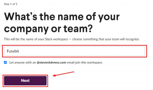5 Give Workspace a Name Slack OAuth